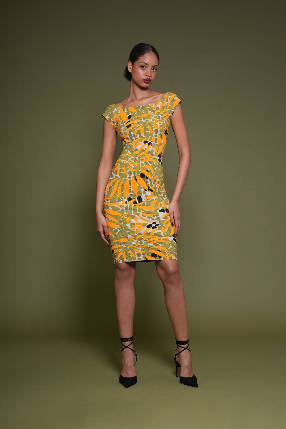 La Petite Robe Di Chiara Boni toffee printed dress Convenienza