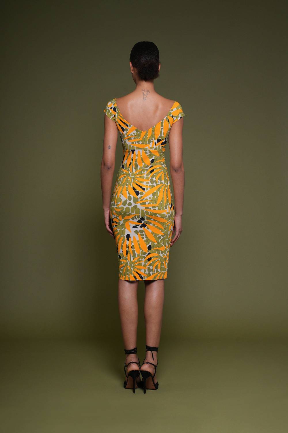 La Petite Robe Di Chiara Boni toffee printed dress Convenienza