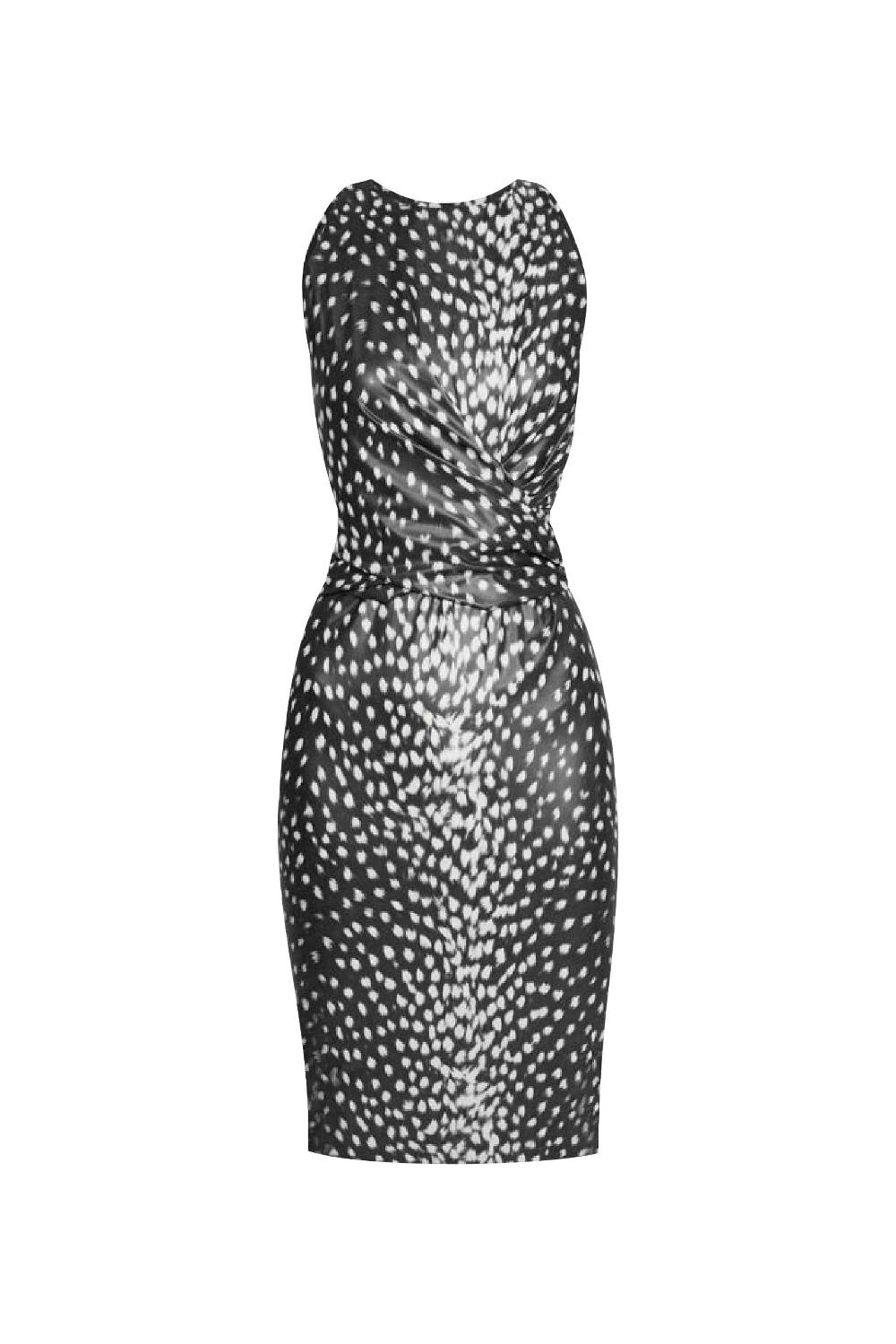 La Petite Robe Di Chiara Boni camilissima faux-leather printed dress Vendita Calda