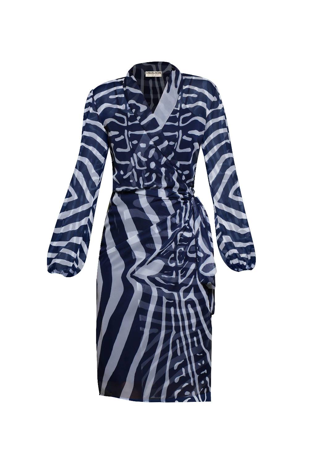 La Petite Robe Di Chiara Boni crizi printed chiffon dress Consegna Veloce