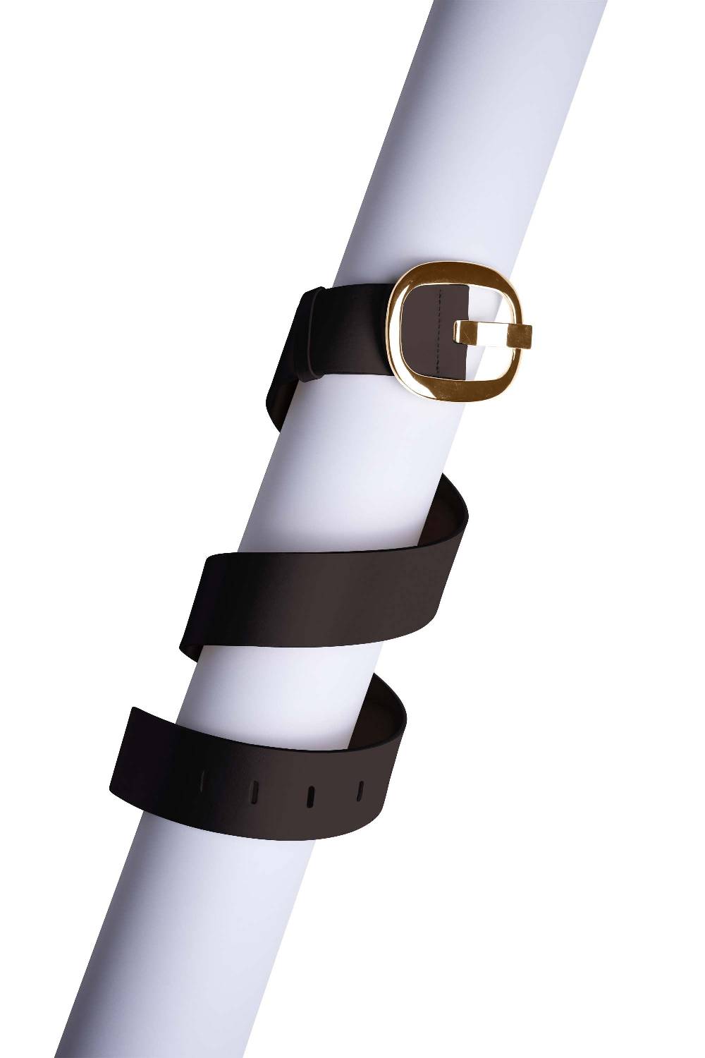 La Petite Robe Di Chiara Boni leather belt with metallic buckle In Vendita
