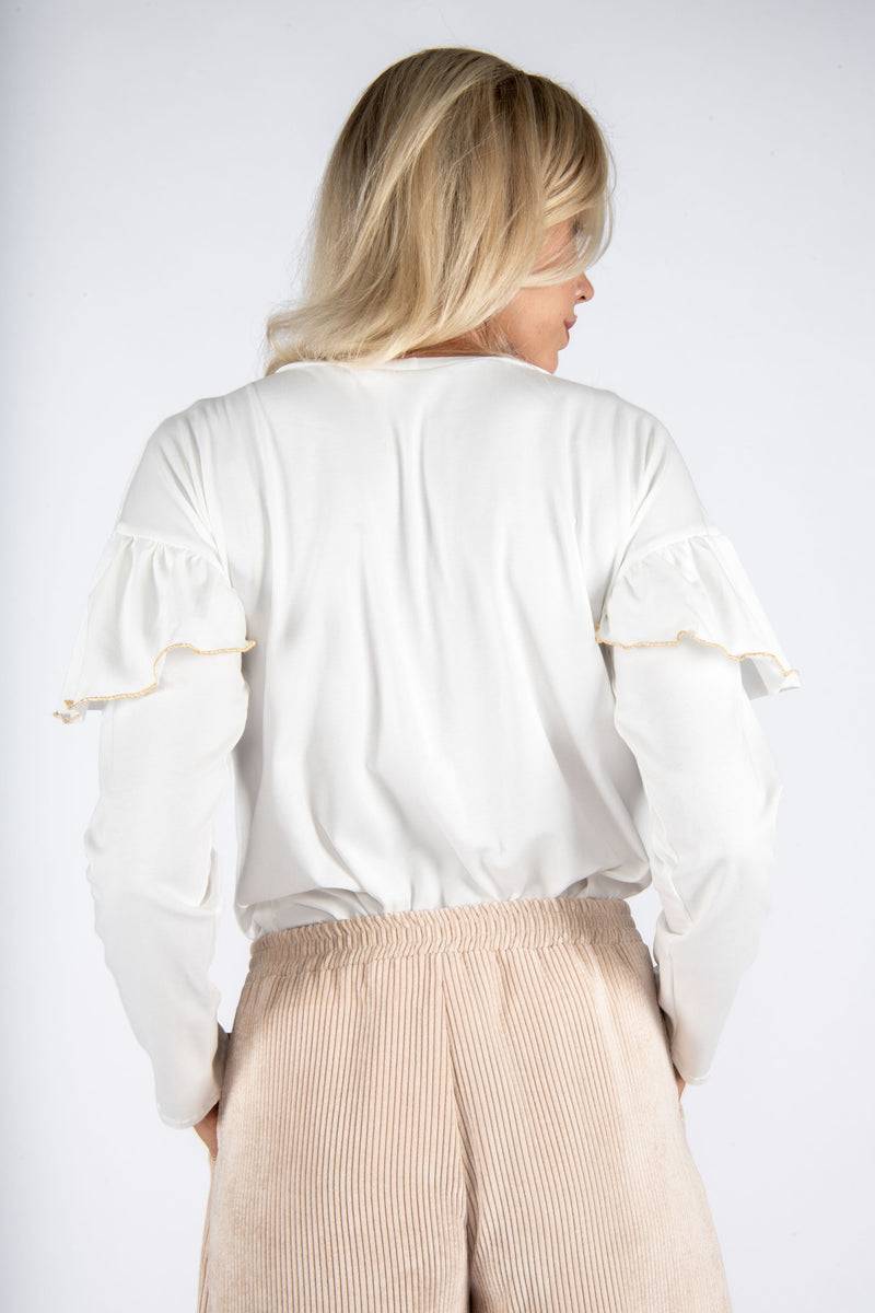 Olive E Miele T-SHIRT IDA WHITE Sottocosto