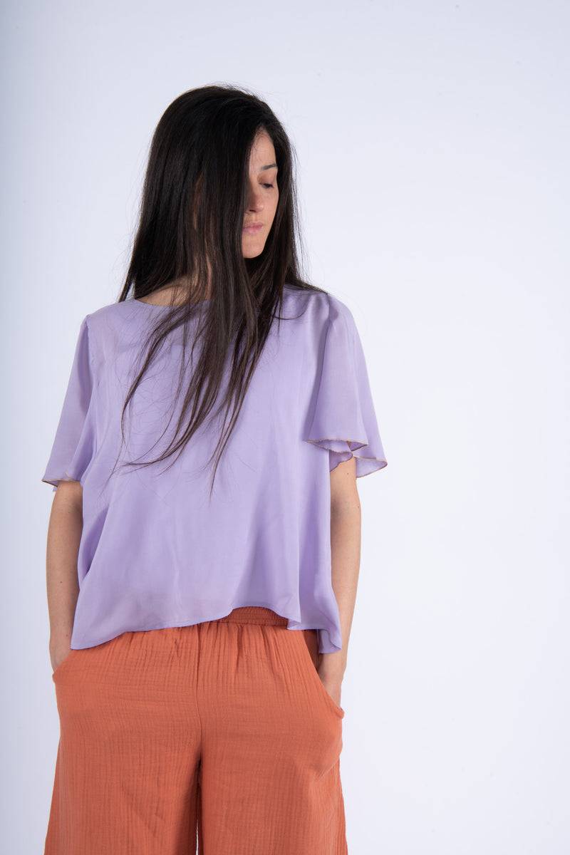 Olive E Miele BLOUSA DORA LILAC Spedizione Gratuita