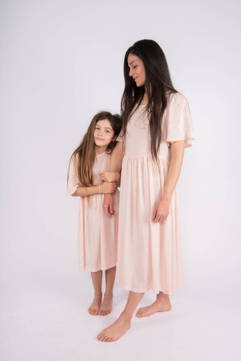 Olive E Miele MiniMe abito Dorothea cipria Economico