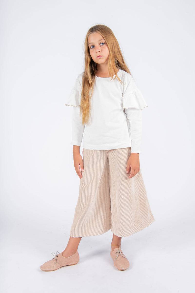 Olive E Miele PANTALONE MOLLIE VELLUTO CIPRIA Outlet