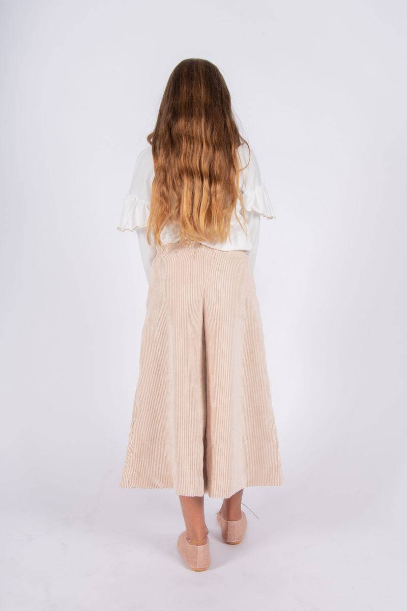 Olive E Miele PANTALONE MOLLIE VELLUTO CIPRIA Outlet