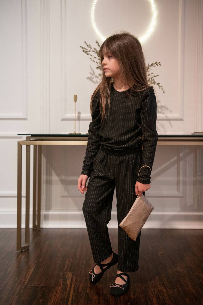 Olive E Miele PANTALONE GERTIE GESSATO LUREX Saldi