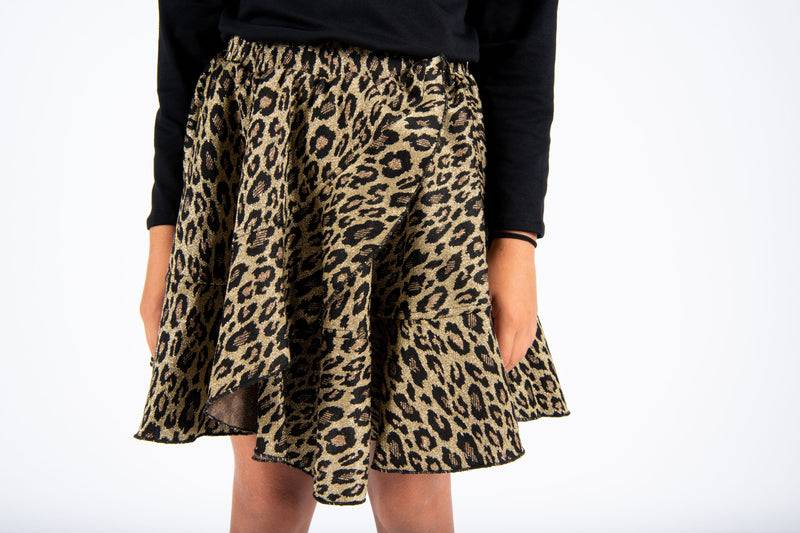 Olive E Miele GONNA BERTINA LEO LUREX In Saldo