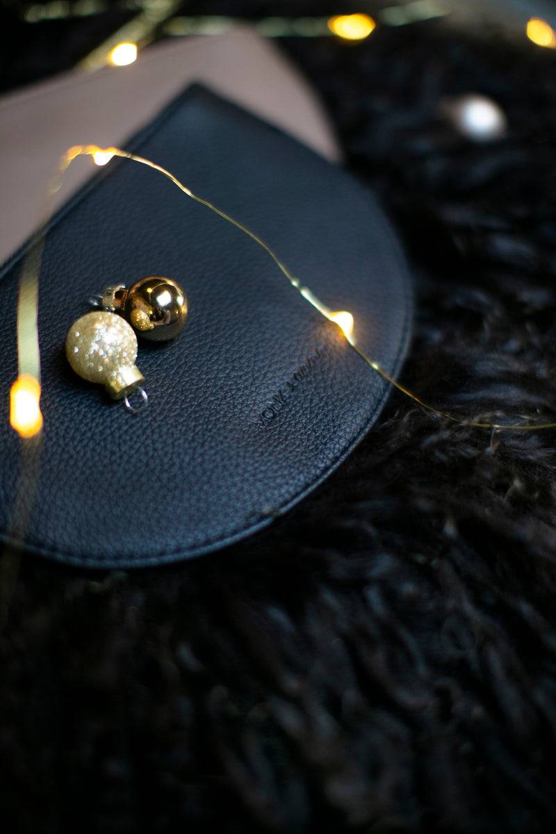 Olive E Miele HALF MOON WALLET NERO Negozio