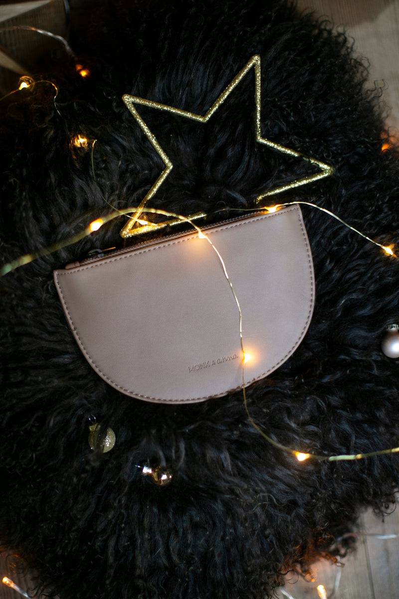 Olive E Miele HALF MOON WALLET CACAO In Saldo