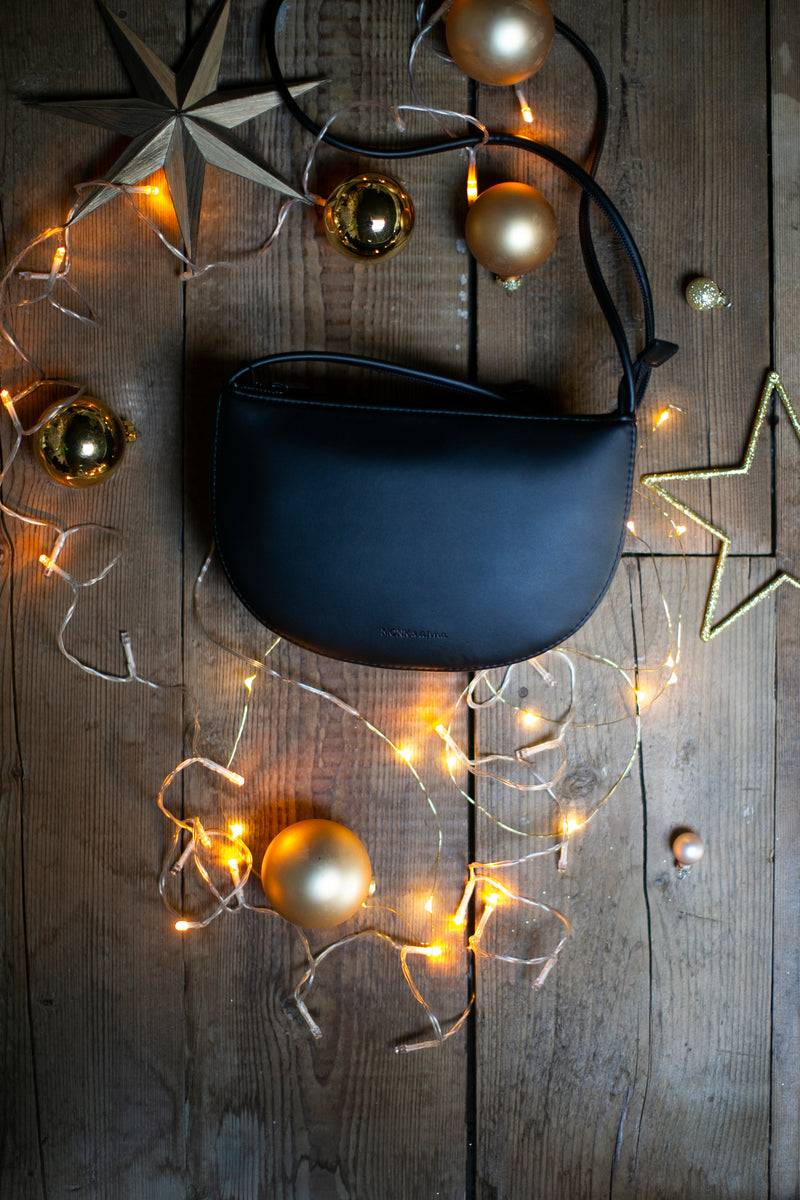 Olive E Miele HALF MOON BAG NERO Moda