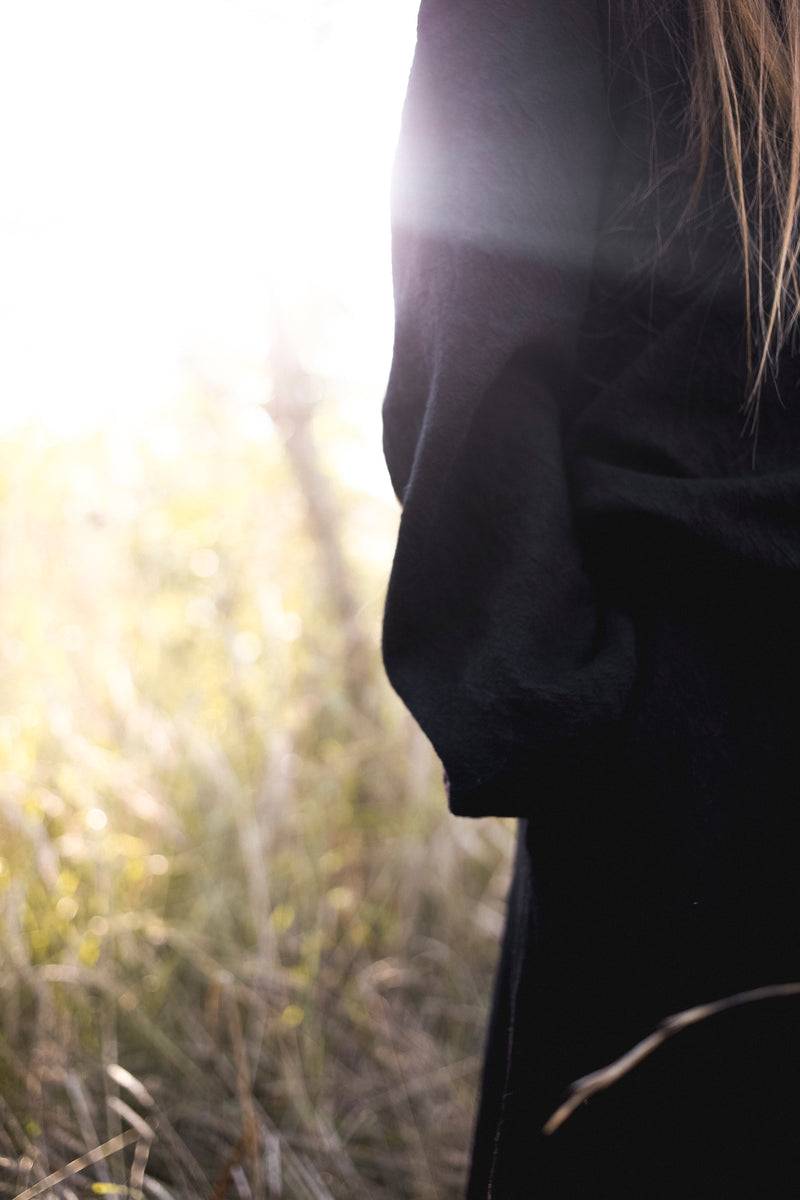 Olive E Miele MAGLIA AVALON NERO WOOL Negozi Online