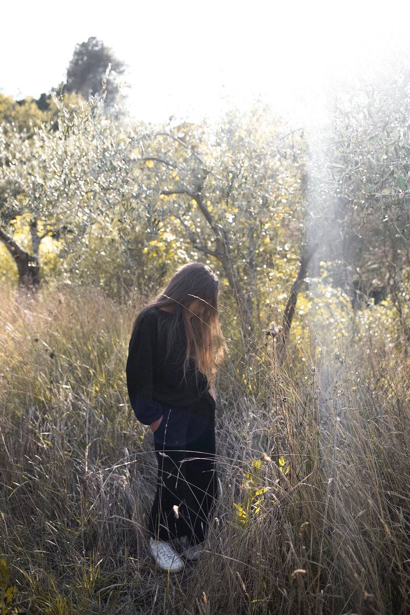 Olive E Miele MAGLIA AVALON NERO WOOL Negozi Online