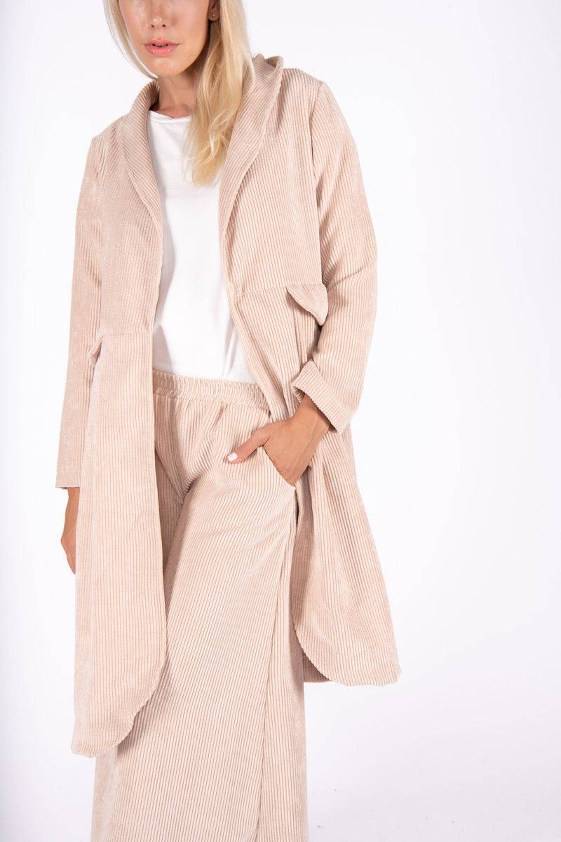 Olive E Miele CAPPOTTO NANCY VELLUTO CIPRIA Sottocosto