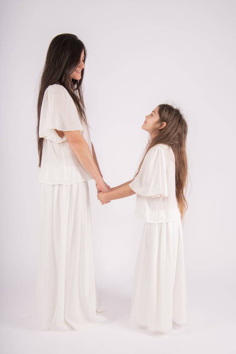 Olive E Miele GONNA MERRY WHITE Saldi Di Fabbrica