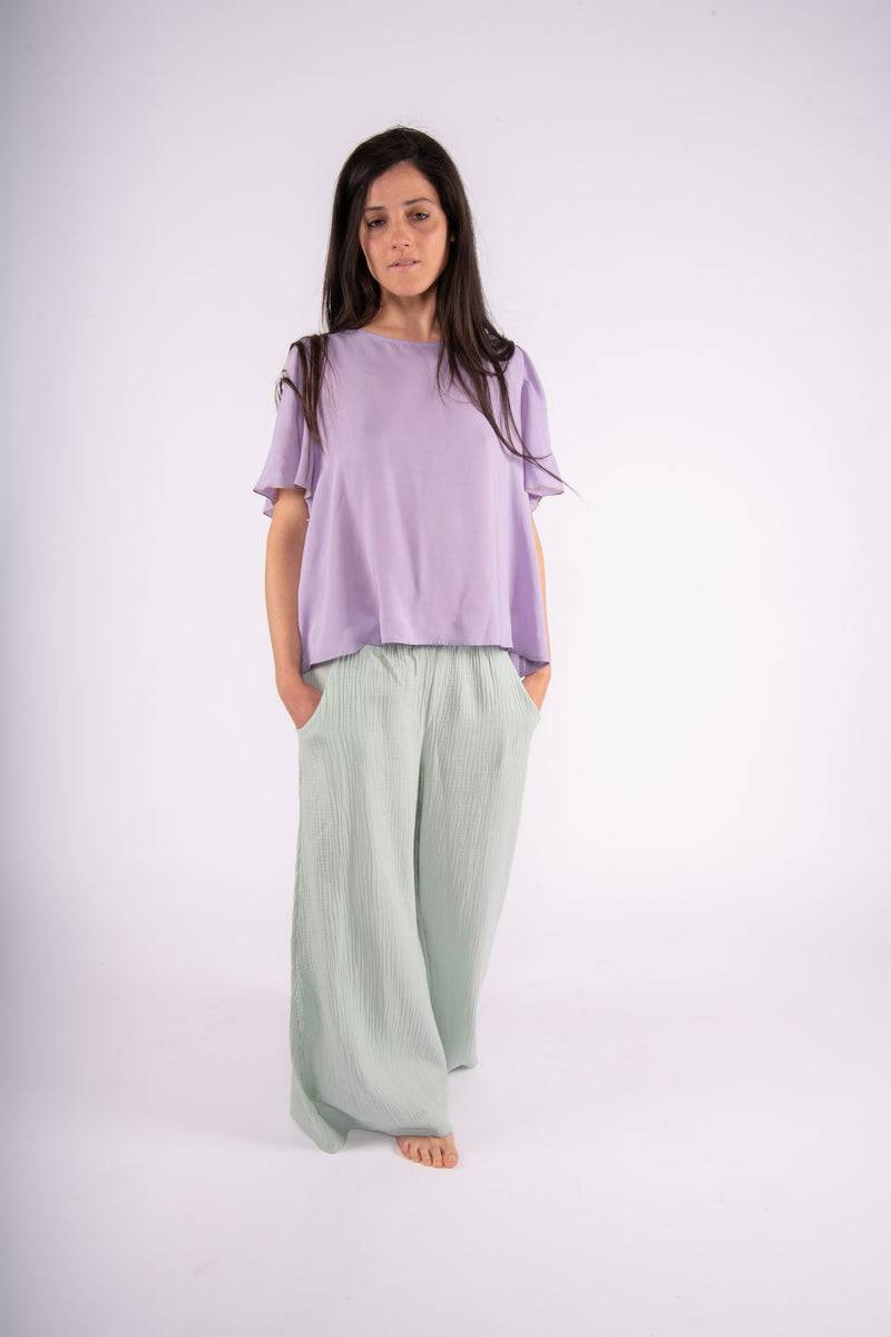 Olive E Miele PANTALONE MOLLIE ACQUA 2025