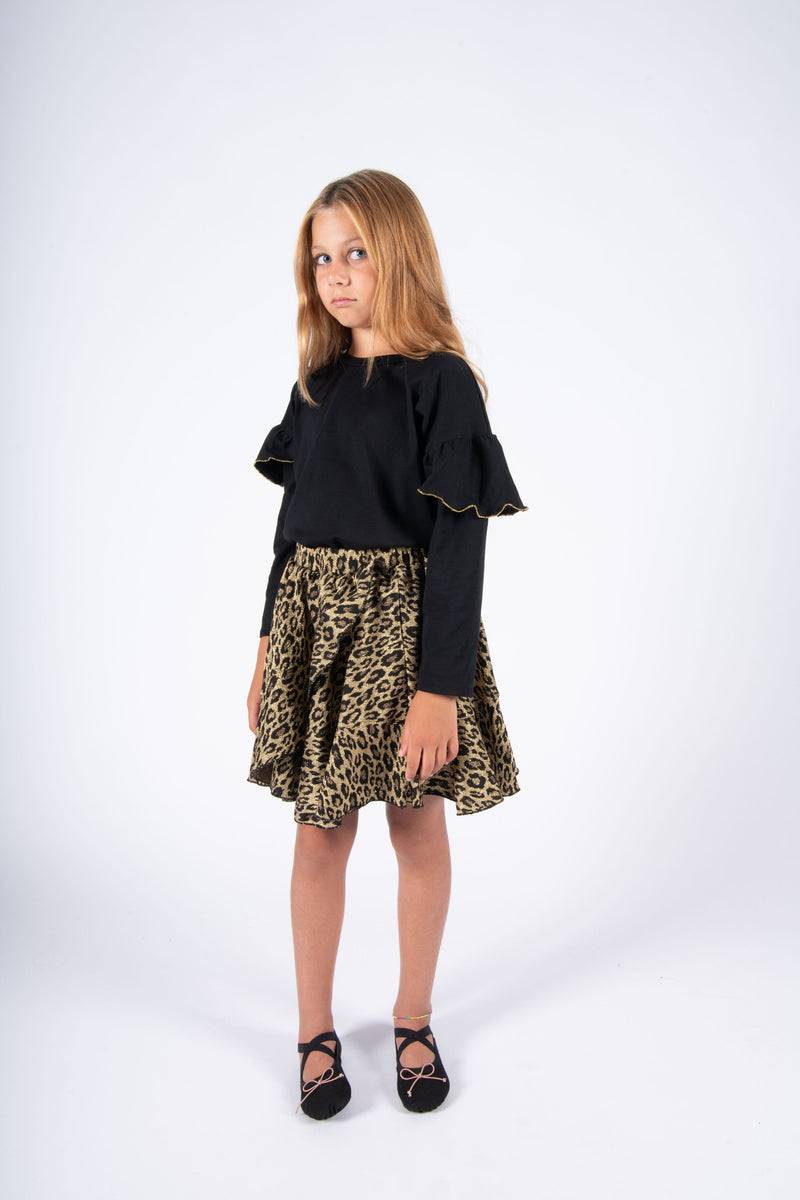 Olive E Miele T-SHIRT IDA BLACK Promozione Limitata