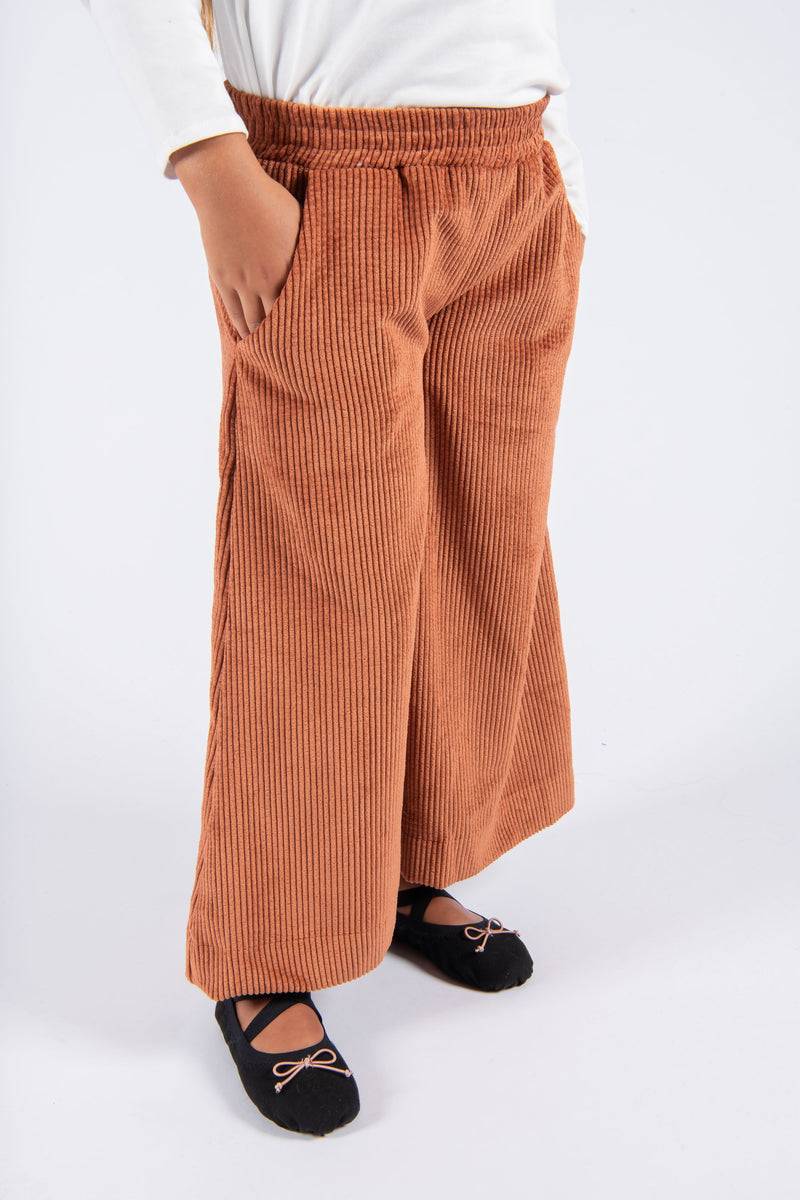 Olive E Miele PANTALONE MOLLIE VELLUTO MATTONE Moda