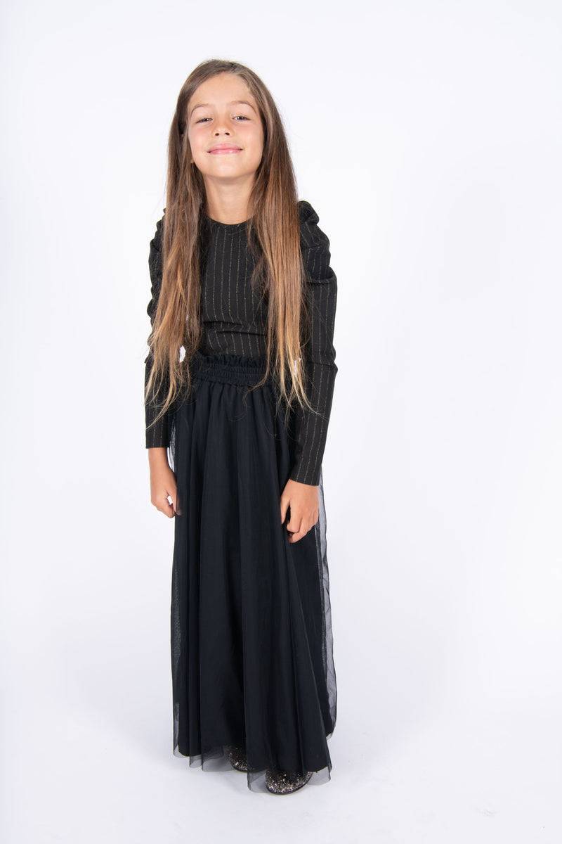 Olive E Miele GONNA LIZZIE TULLE NERO Novità