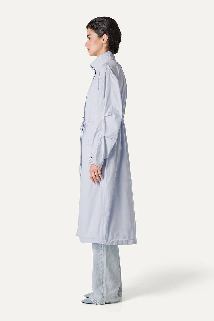 Oof Wear PARKA LUNGO OVER IN NYLON MEMORY 9211 - GHIACCIO Presa