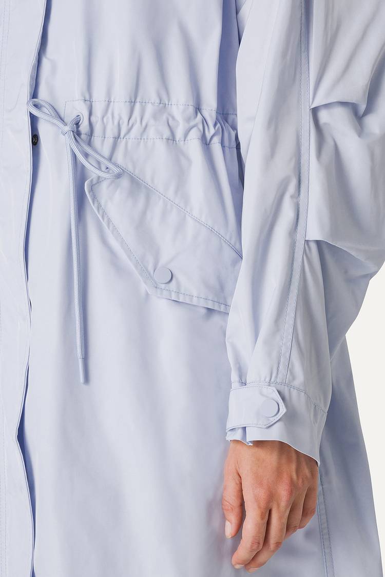 Oof Wear PARKA LUNGO OVER IN NYLON MEMORY 9211 - GHIACCIO Presa