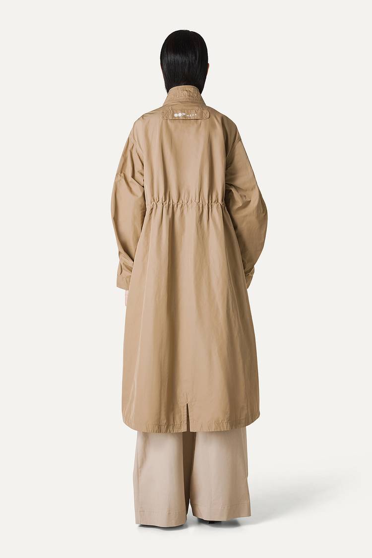 Oof Wear PARKA LUNGO OVER IN NYLON MEMORY 9211 - BEIGE Online