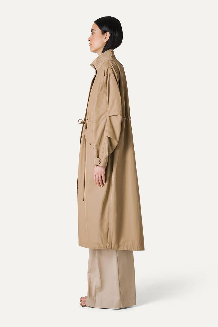 Oof Wear PARKA LUNGO OVER IN NYLON MEMORY 9211 - BEIGE Online