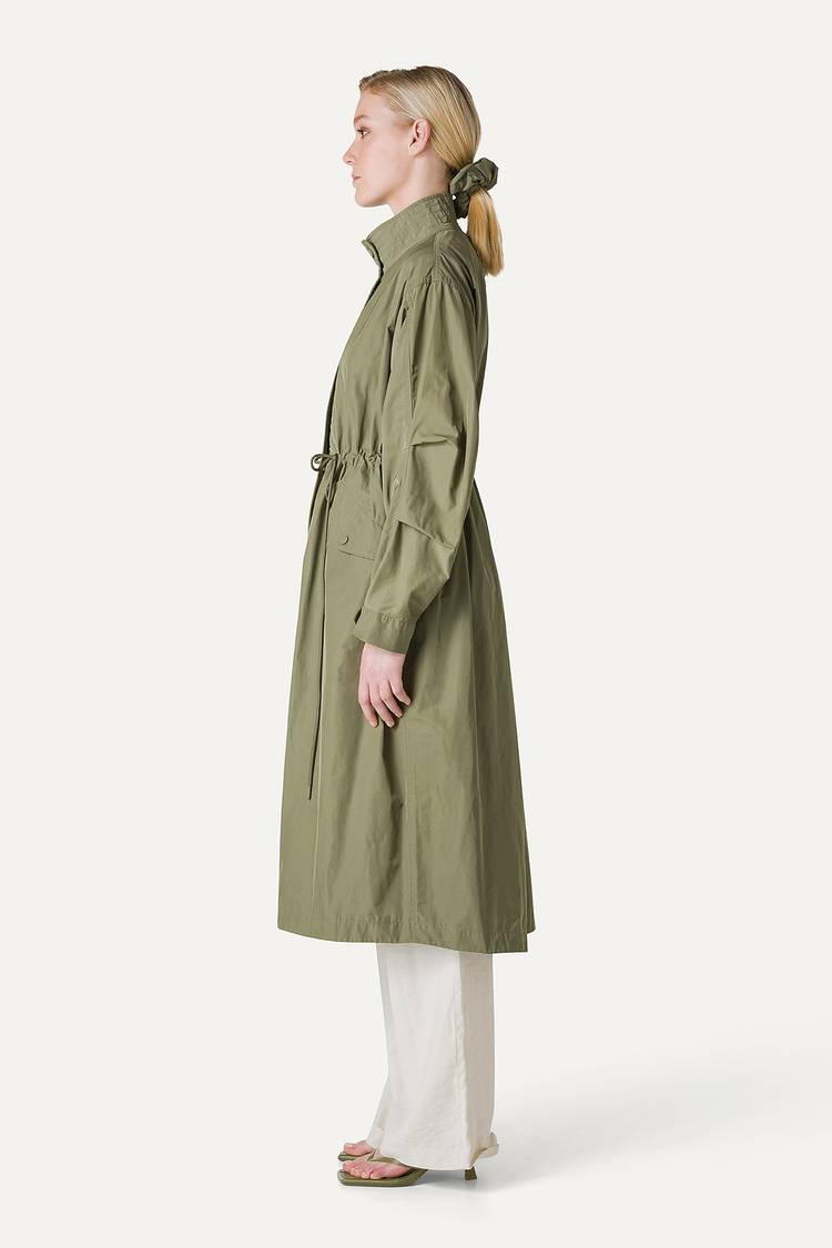 Oof Wear PARKA LUNGO OVER IN NYLON MEMORY 9211 - VERDE MIMETICO Outlet