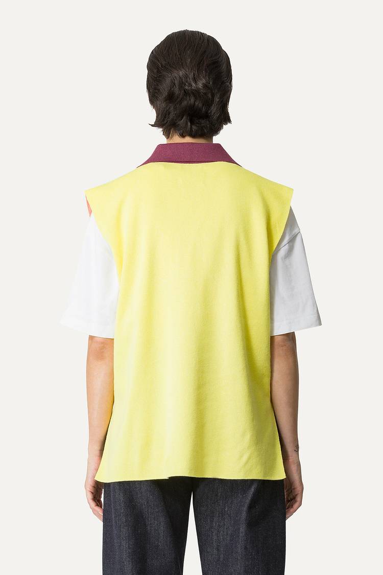 Oof Wear GILET COLORATO IN COTONE 4057 - PESCA/LIME Vendita Economica