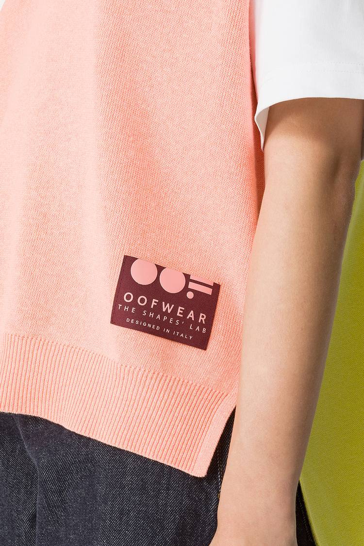 Oof Wear GILET COLORATO IN COTONE 4057 - PESCA/LIME Vendita Economica