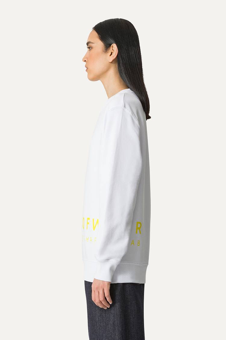 Oof Wear FELPA IN COTONE CON LOGO 4065 - BIANCO I Più Venduti