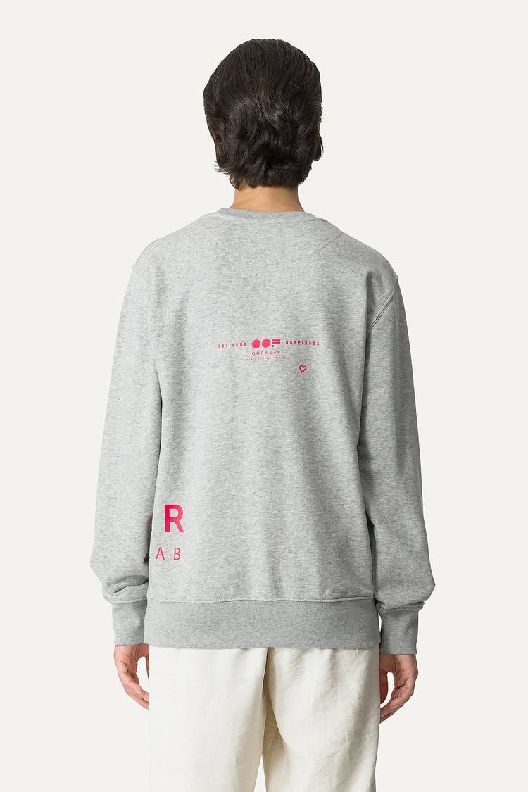 Oof Wear FELPA IN COTONE CON LOGO 4065 - GRIGIO MELANGE Negozio