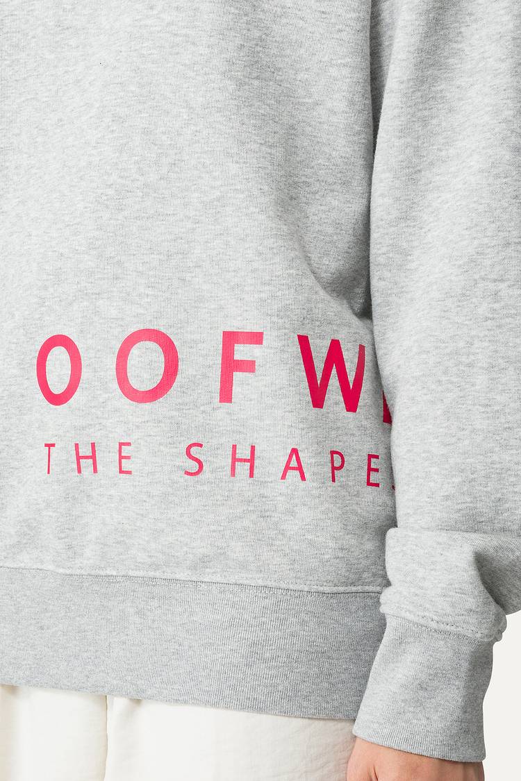 Oof Wear FELPA IN COTONE CON LOGO 4065 - GRIGIO MELANGE Negozio