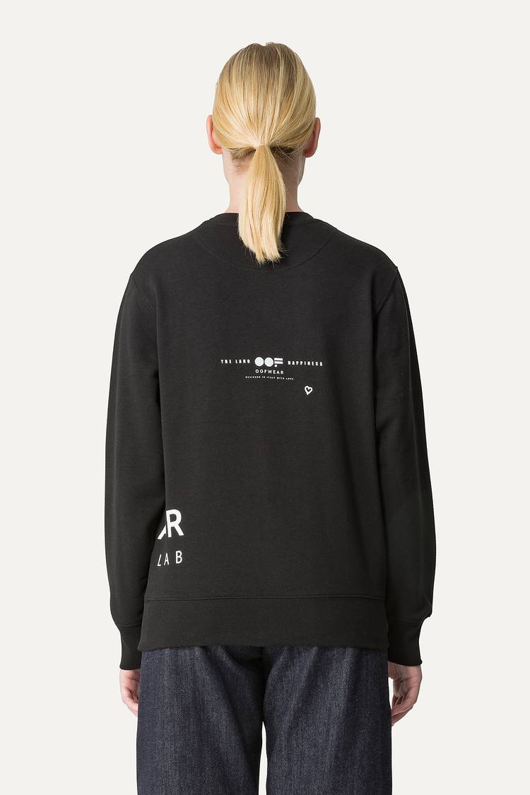 Oof Wear FELPA IN COTONE CON LOGO 4065 - NERO In Saldo