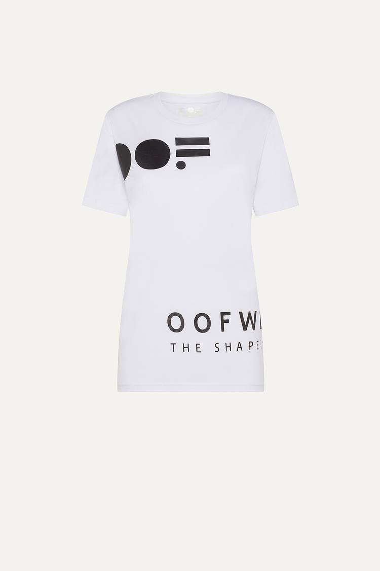 Oof Wear T-SHIRT IN COTONE CON LOGO - BIANCO Nuova
