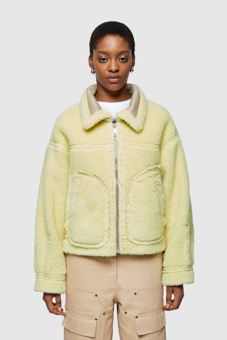 Oof Wear GIACCA CORTA REVERSIBILE 9262 IN ECO-MONTONE - GREGGIO/BANANA Qualità