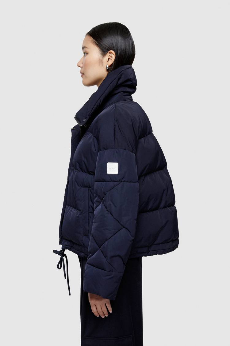 Oof Wear GIACCA CORTA 9235 IN NYLON MEMORY - BLU NOTTE Promozione Limitata