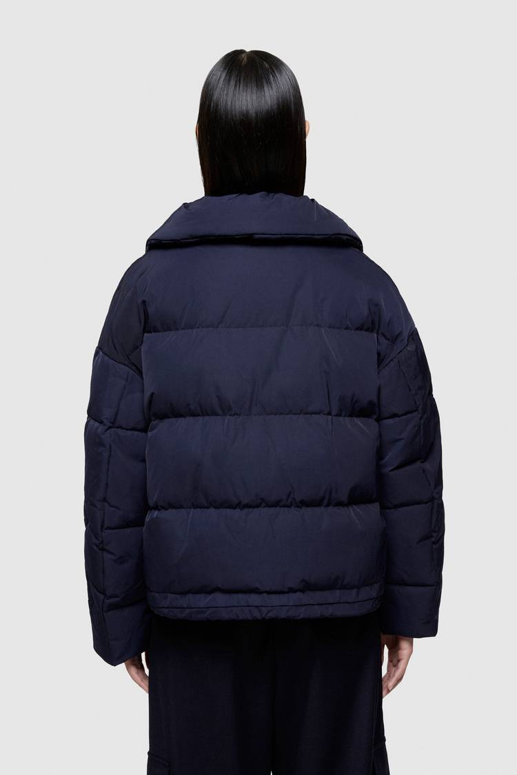 Oof Wear GIACCA CORTA 9235 IN NYLON MEMORY - BLU NOTTE Promozione Limitata