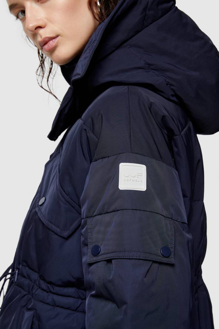 Oof Wear GIACCA CORTA 9234 IN NYLON MEMORY - BLU NOTTE Fino Al -60%