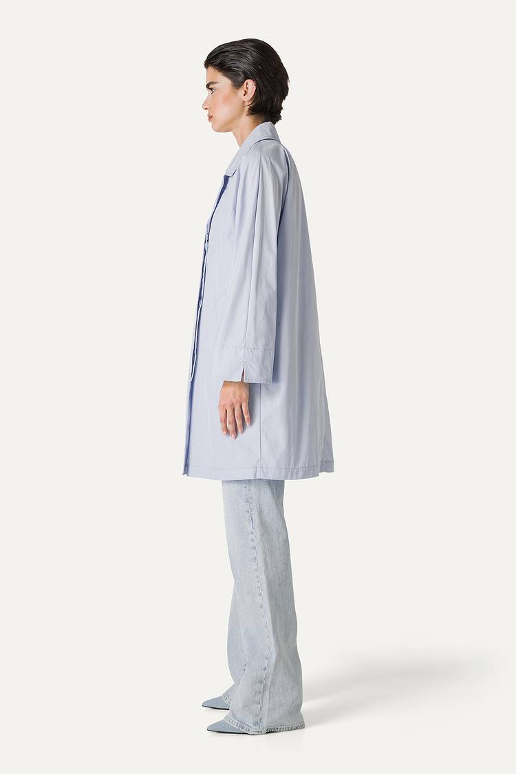 Oof Wear TRENCH IN NYLON MEMORY 9138 - GHIACCIO Shopping Online