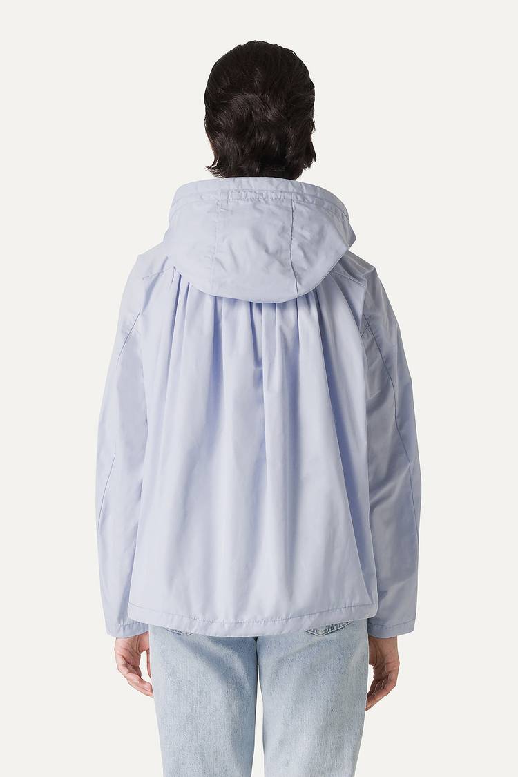Oof Wear GIACCA CORTA IN NYLON MEMORY CON ARRICIO SULLA SCHIENA 9139 - GHIACCIO Sconto