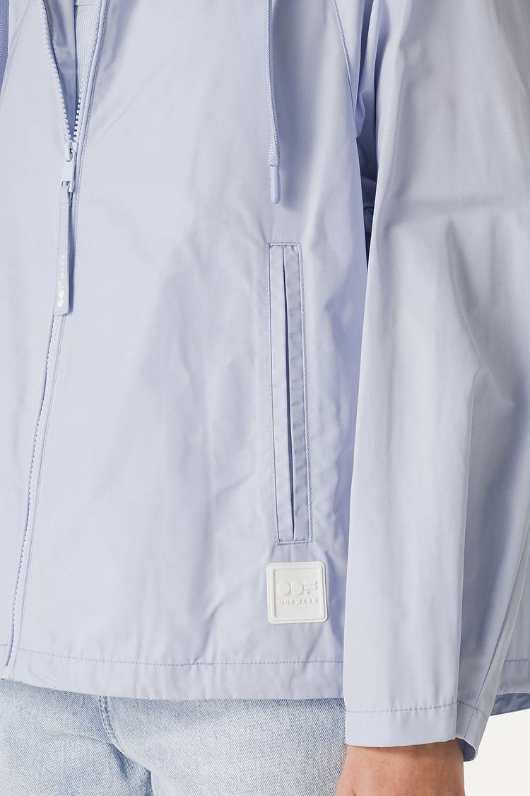 Oof Wear GIACCA CORTA IN NYLON MEMORY CON ARRICIO SULLA SCHIENA 9139 - GHIACCIO Sconto