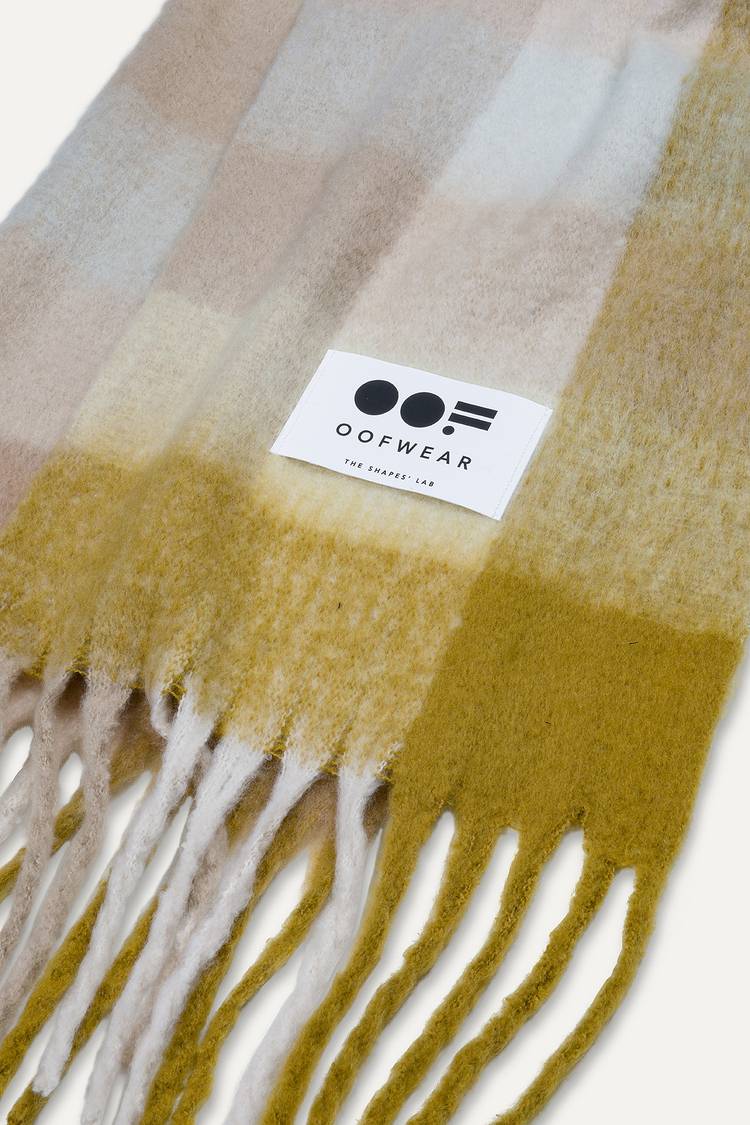 Oof Wear SCIARPA LUNGA 2017 CON FRANGE - ECRU