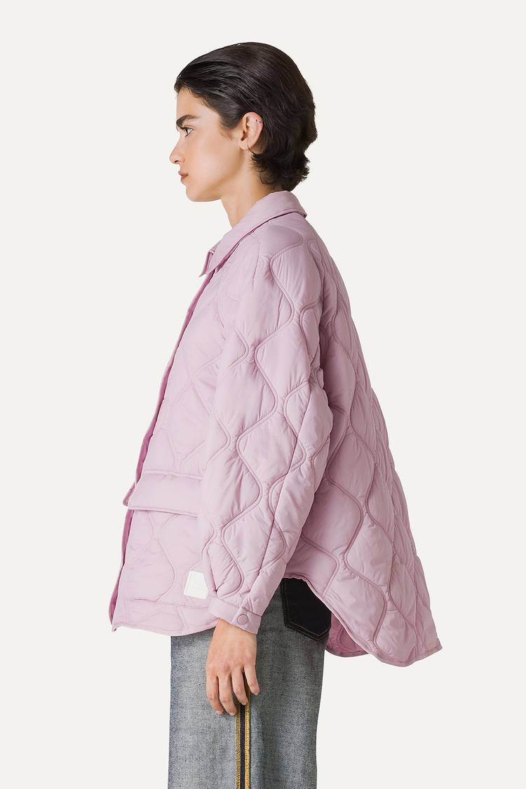 Oof Wear GIACCA A CAMICIA OVER IN NYLON LEGGERO TRAPUNTATO 9222 - ROSA 2025