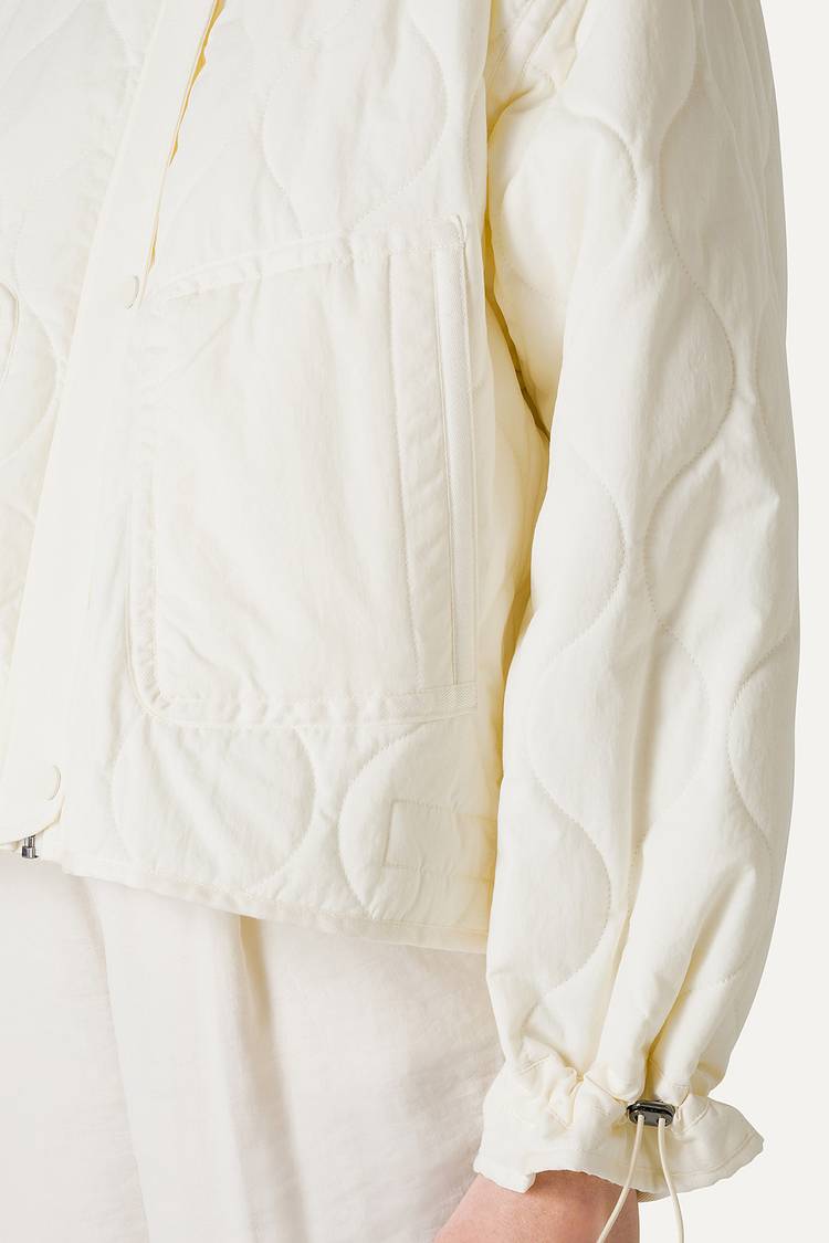 Oof Wear GIACCA CORTA SVASATA IN COTONE TRAPUNTATO 9224 - VANIGLIA Italia