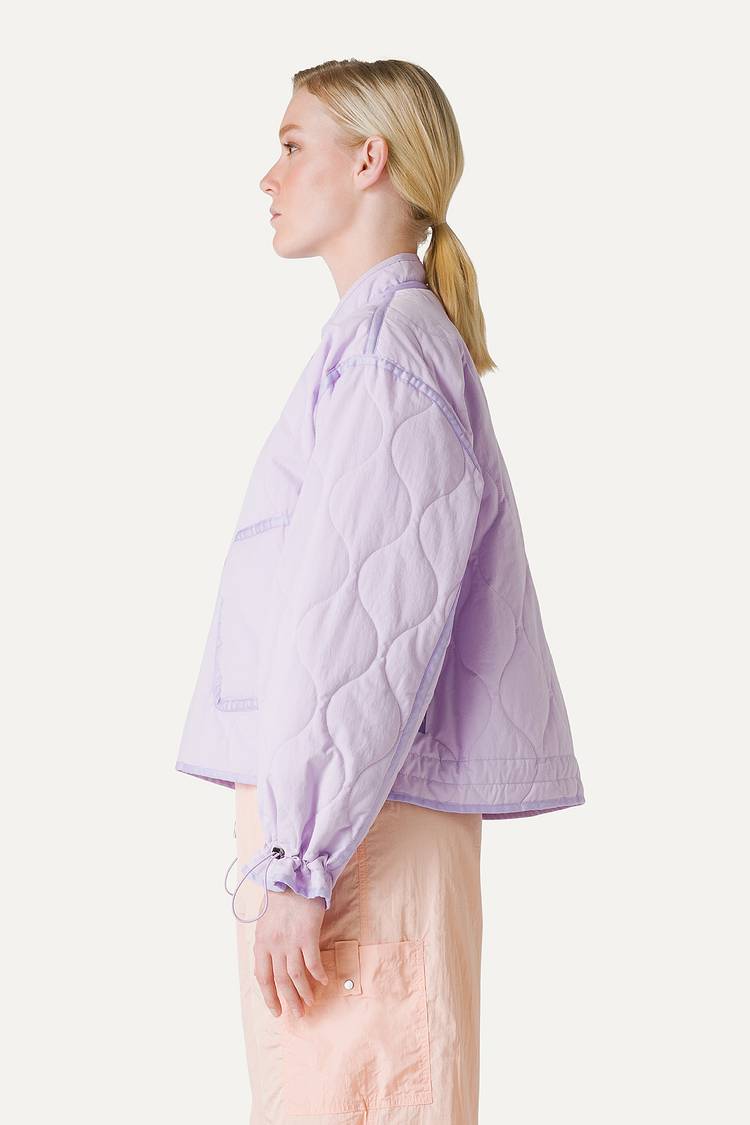 Oof Wear GIACCA CORTA SVASATA IN COTONE TRAPUNTATO 9224 - LILLA 2025