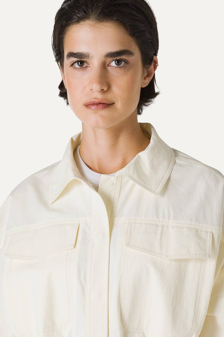 Oof Wear SAHARIANA OVER IN COTONE LEGGERO 9228 - VANIGLIA In Linea