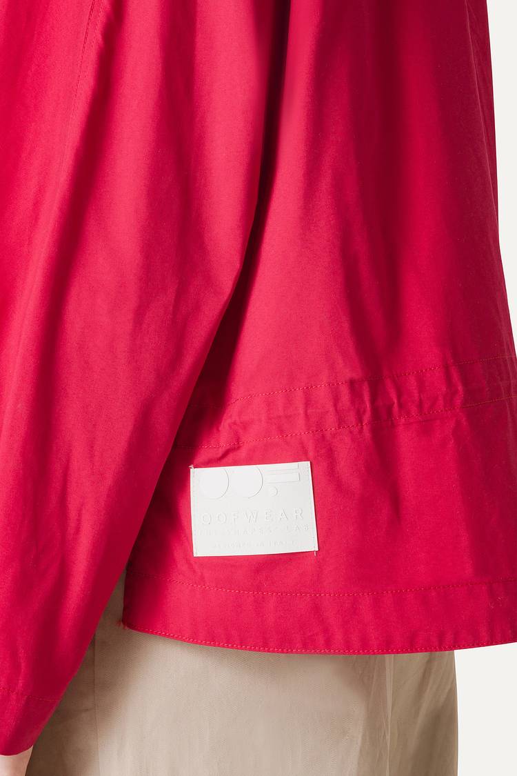 Oof Wear TRENCH CORTO IN GABARDINA DI COTONE LEGGERO 9202 - LAMPONE Promozione Limitata