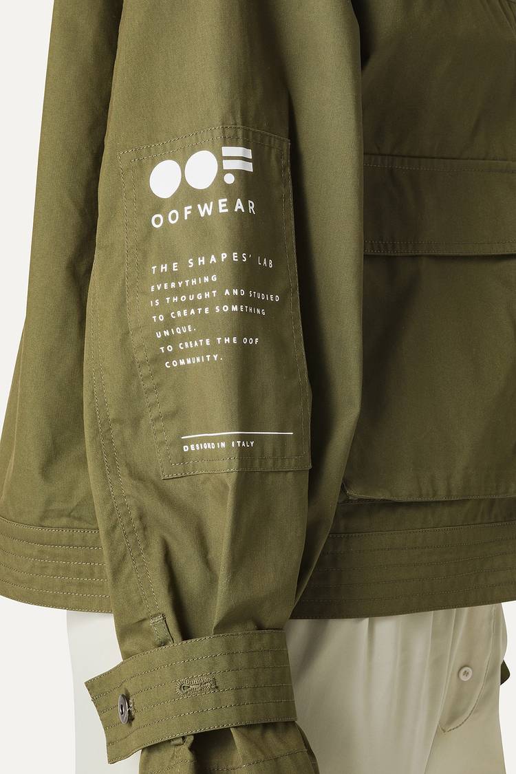 Oof Wear GIACCA CORTA IN GABARDINA DI COTONE LEGGERO 9205 - FORESTA Fino Al -60%