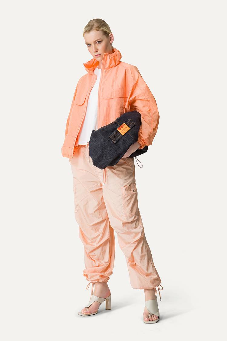 Oof Wear GIACCA CORTA IN NYLON RIPSTOP 9217 - ALBICOCCA Sconto
